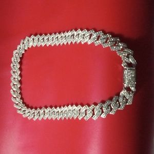 White Gold Cuban Link Chain